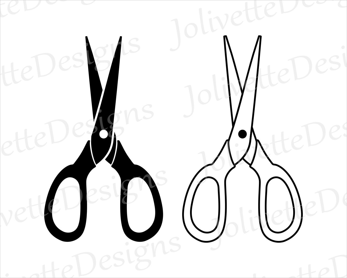 Download Scissors Cut Shears Clip Art Clipart Design Svg Files Etsy
