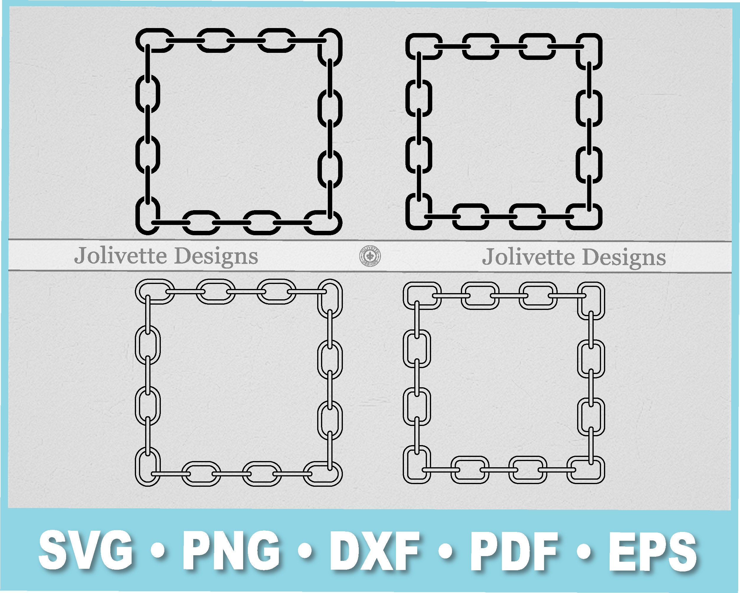 Square Chains, Frame, Links, Chain Border, Clip Art, Clipart, Design ...