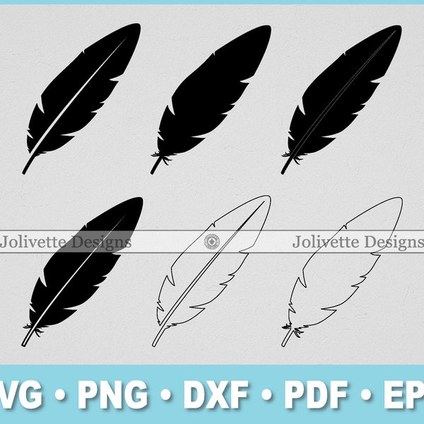 Feather, Feathers, Bird, Clip Art, Clipart, Design, Svg Files, Png Files, Eps, Dxf, Pdf Files, Silhouette, Cricut, Cut File