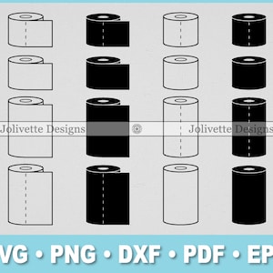 Papel higiênico, toalhas de papel, TP, banheiro, tecido, rolo, clip art, clipart, design, arquivos Svg, png, eps, dxf, pdf, silhueta, cricut, corte