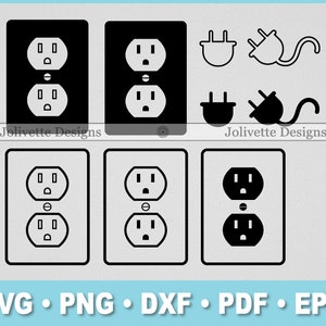 Electrical, Outlet, Plug, Electricity, Ran Off Clip Art, Clipart, Design, Svg Files, Png Files, Eps, Dxf, Pdf, Silhouette, Cricut, Cut File