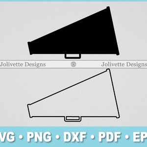 Megaphone, Cheer, Cheerleader, Clip Art, Clipart, Design, Svg Files, Png Files, Eps, Dxf, Pdf Files, Silhouette, Cricut, Cut File