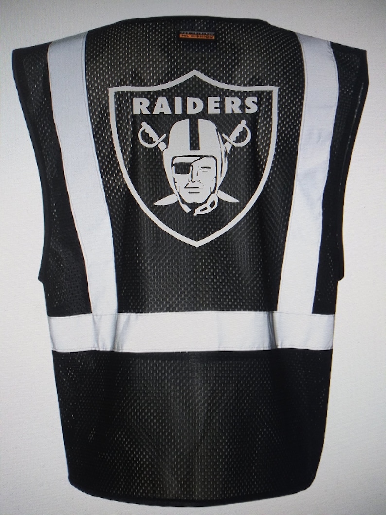 Raiders Custom Safety Work Vest Etsy