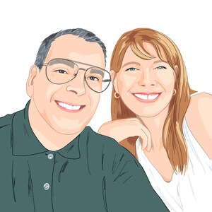 Custom Illustration, Digital Illustration Portrait, Custom Drawing, Custom Cartoon Portrait, Personalized Valentine’s Gift from Photo