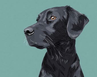 Personalised Colourful Digital Pet Portraits - Custom Artwork for Cat and Dog Lovers - Unique Gifts