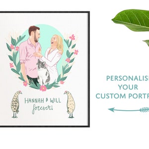 Custom Drawing, Gifts for Him, Custom family Portrait, Portrait from Photo, Personalized Gifts, Anniversary Christmas image 8