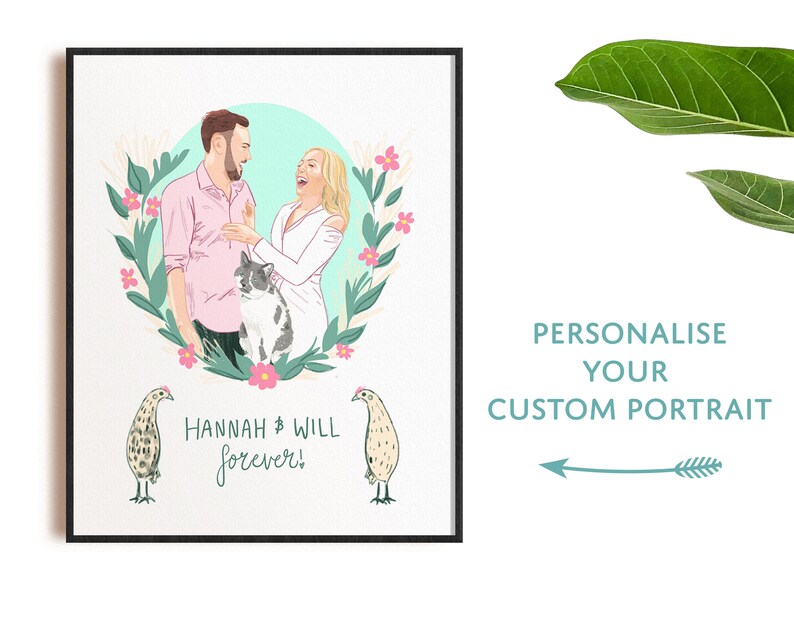 Custom Drawing, Gifts for Him, Custom family Portrait, Portrait from Photo, Personalized Gifts, Anniversary Christmas image 8