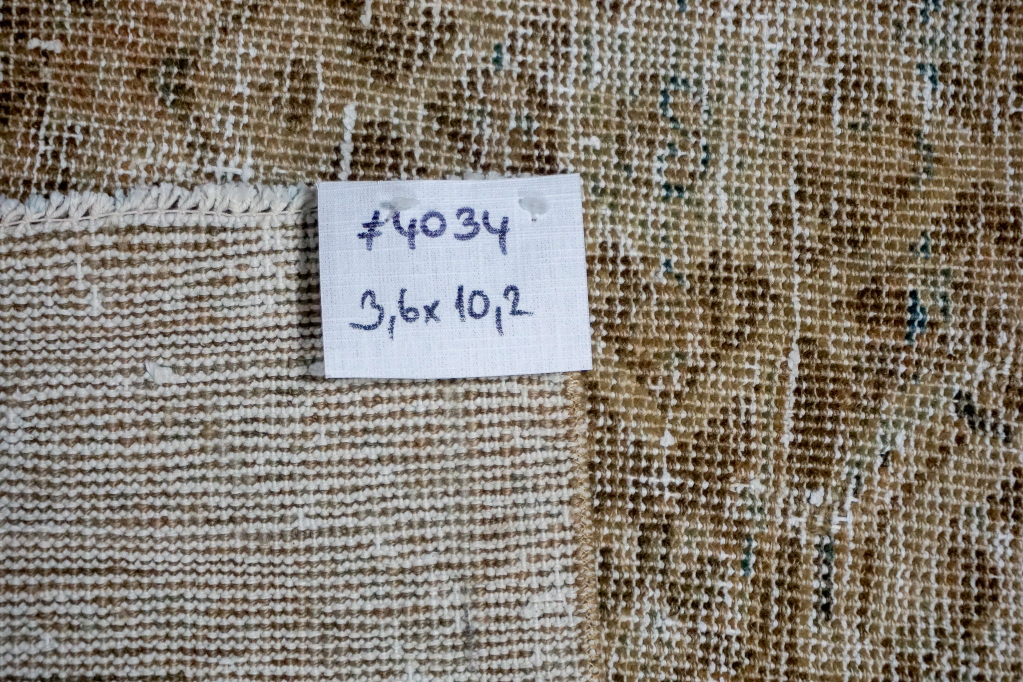 36 X 102 Classic Vintage Runner Beige Turquoise Blue & Brown 36 X 102 Classic Vintage Runner Beige Turquoise Blue & Brown