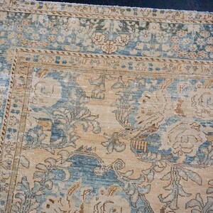 7’ X 10’1 Classic Vintage Rug Muted Blue + Blush-beige Carpet - Etsy