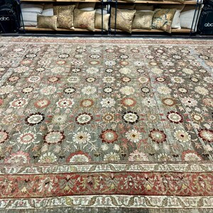 Muted Pattern Rug 11’2 X 17’8 Classic Antique Rug Muted Warm Autumn Colors Rare - Etsy