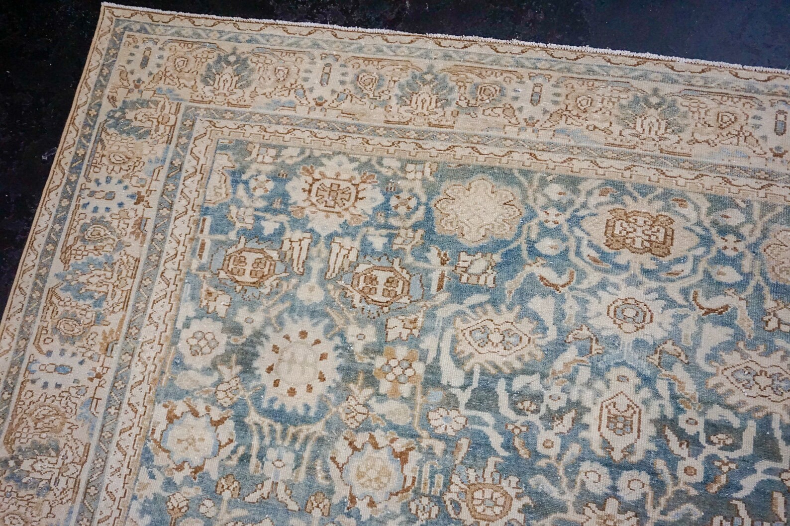 810 X 123 Classic Vintage Rug Muted Blue Brown Beige - Etsy