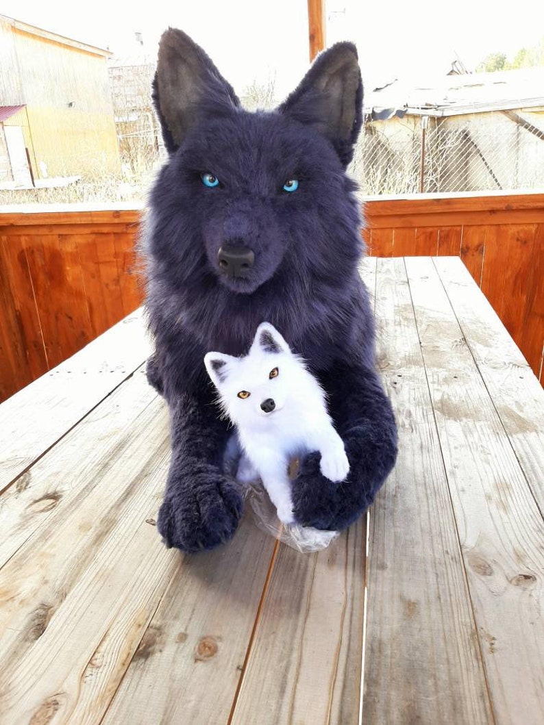 Realistic Plush Wolf Pet Portrait Plush Collectible Pet Toy | Etsy
