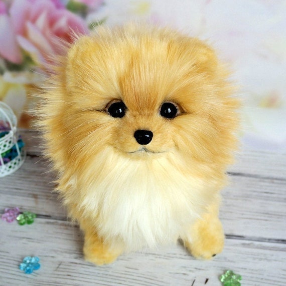stuffed pomeranian dog
