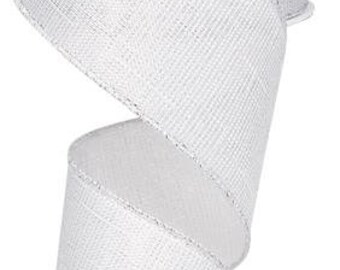 2.5 metallic royal burlap ribbon, ribbon by the roll, wired edge ribbon, wired ribbon, wired ribbon by the roll, ribbon , christmas ribbon