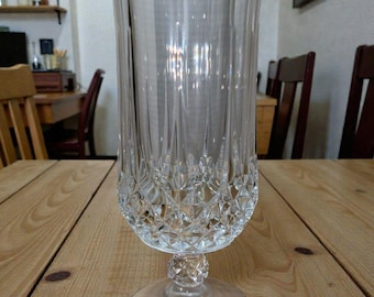 Vintage ijsthee Longchamp kristallen beker - Cristal D'Arques Durand Paris