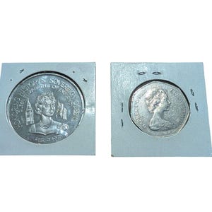 Lot of 2 Queen Elizabeth II Commemorative Coins