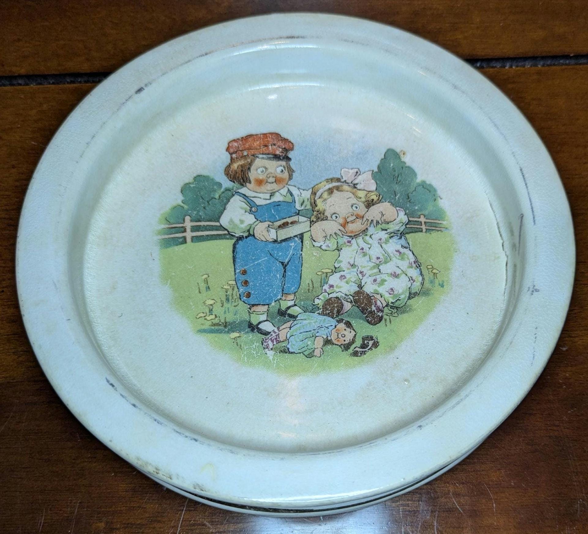 lovely‼️キャンベルキッズキャニスター Campbell kids plate - Etsy 日本