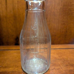 North Carolina Liquid Bottle One Pint NC Approved 5 Cent Deposit Milk Vintage afbeelding 2
