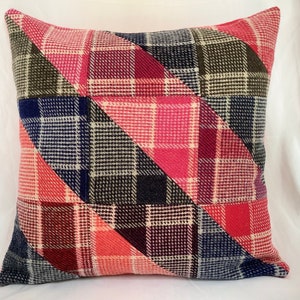 Lochcarron triangles cushion cover