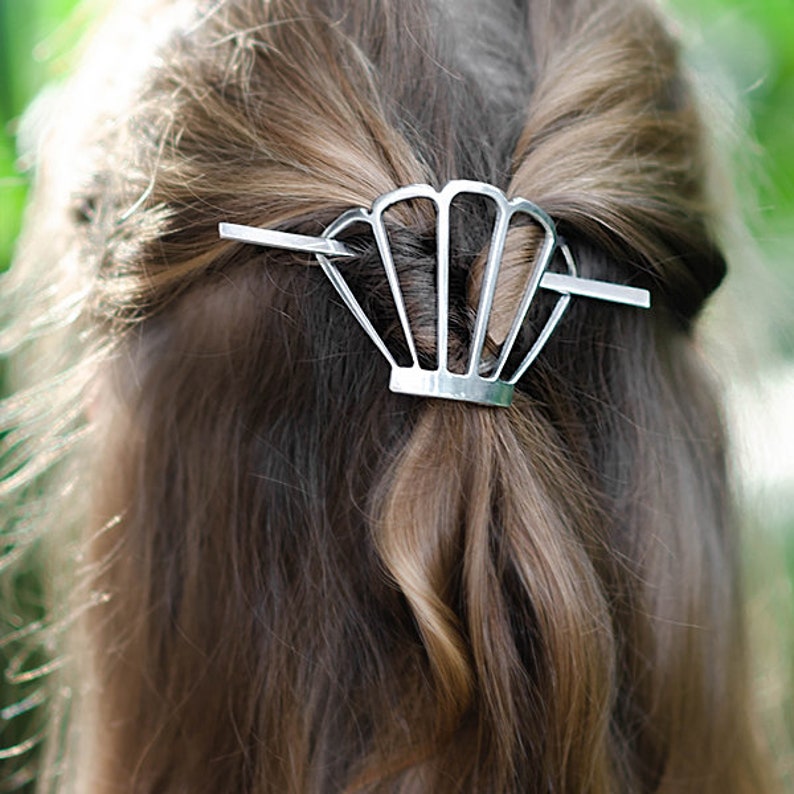 Hair barrette hair accessories pony tail cover textured Etsy