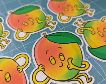 Mango Sticker | Cute Mango Sticker | Fruit Sticker | Mango Vinyl | Mangoes