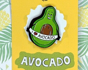 Avocado Badge | Avocado Gifts | Cute avocado | Avocado Pin | Vegan Pin | Avocadoes | Cute Pin Badges | vegan food pin badge