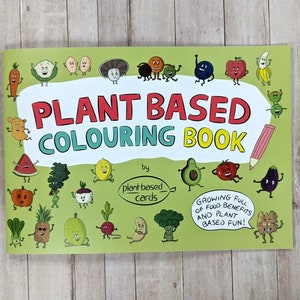 Vegan Colouring Book | Plant Based Coloring Book | Vegetable Colouring | Healthy Activity | Vegan Children | Healthy Gift | Vegans | Family