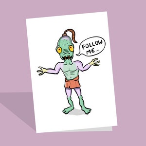 Abes Oddysee Card - Oddworld Cards - Abes Exoddus - Jeu vidéo - Playstation - Soulstorm - Jeux informatiques - New n Tasty - Jeux des années 90 - PS1