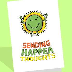 Carte de voeux positive | Pois de positivité | Maman en difficulté | Bonnes pensées | Je pense à vous | vous envoyer du soleil | Illuminez la journée | Empathie