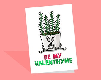 Be My Valentine Card | Valentines Food Card | Valentines Day | Be Mine Card | Will you be my valentine | Love cards UK