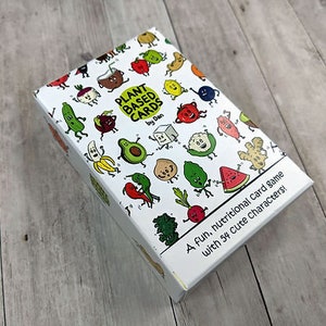Regalo vegano - Vegan Top Trumps - Plant Based Top Trumps - Juego de cartas - Tarjetas educativas sobre alimentación - Tarjeta de memoria vegetariana - Regalo para veganos - Nutrición