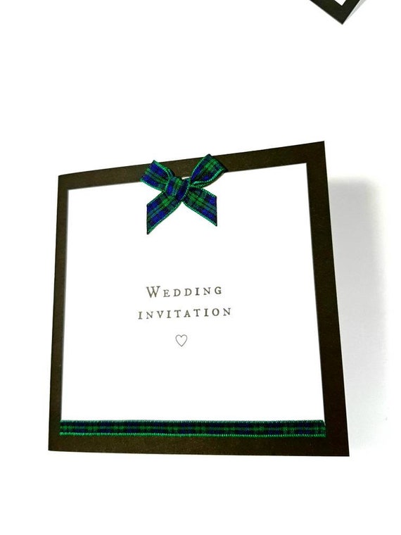the tartan range custom folding wedding invitations etsy