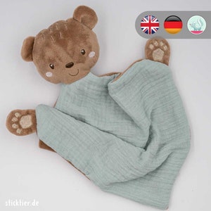 Bear cuddle cloth + step-by-step instructions in English and German
