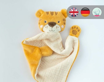 Embroidery file Tiger comforter + step-by-step instructions