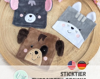 ITH Embroidery File Add-on – Activity Soft Cube Koala Extension (dog, cat, mouse) | Baby Gift, Plush Toy, Embroidery Design 4x4"