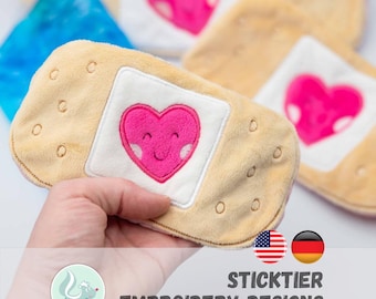 Trostpflaster ITH Embroidery Design Set – Hot and Cold Pack Covers in 3 Sizes