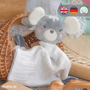 Borduurbestand Comforter Mouse voor het borduurraam 10 x 10 cm + stap-voor-stap handleiding in het Duits -Download-