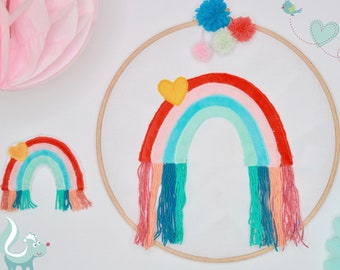 Embroidery file Rainbow for the 13 x 18 cm embroidery frame - download - + instructions as PDF in German