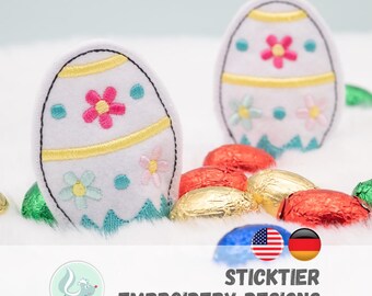 ITH Embroidery File “Easter Egg” – Felt Easter Decoration with Chocolate Surprise