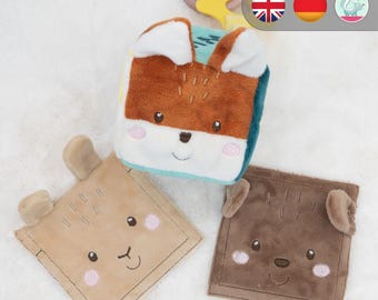 ITH Embroidery File Add-on – Activity Soft Cube Koala Extension (Bear, Bunny, Fox) | Baby Gift, Plush Toy, Embroidery Design 4x4"