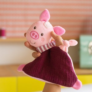 ITH embroidery file comforter pig + step-by-step instructions in German -Download-