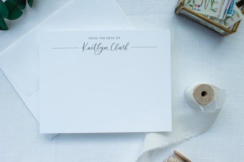 From The Desk of Stationery Personalized Stationery Etsy