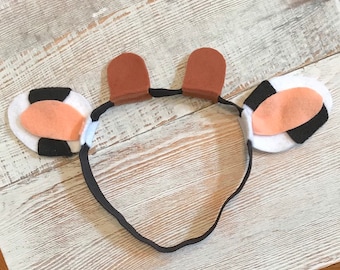 Diadema Con Orejas Y Cuernos De Vaca, Cinta Con Lazo, Campanas, Aro Elástico Para El Pelo Para Fiesta, Disfraz De Cosplay De Animales JM | En Línea