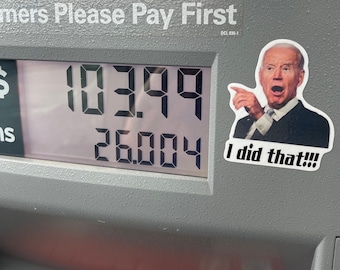 I did that Gas pump stickers