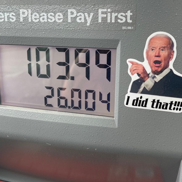 I did that Gas pump stickers