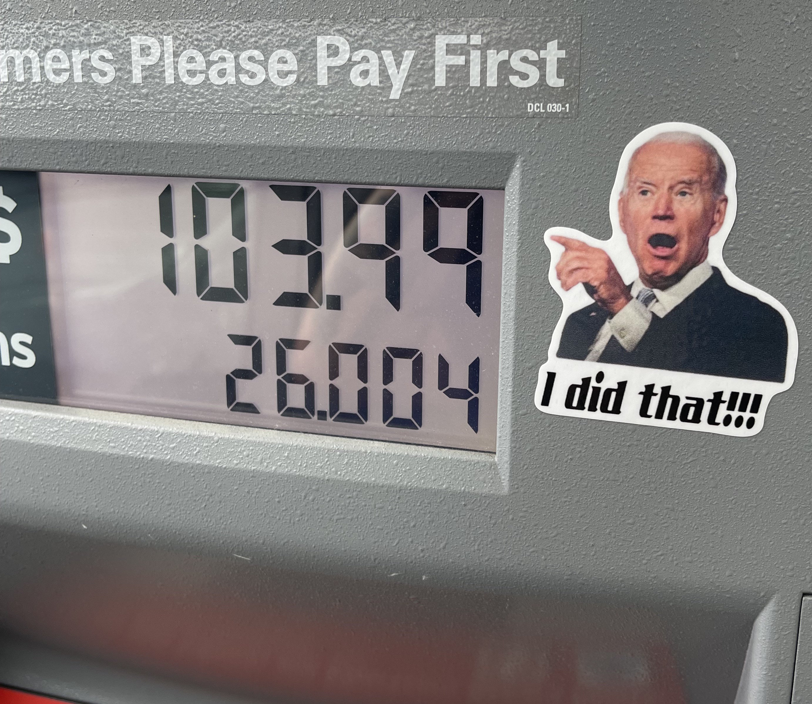 I Did That Gas Pump Stickers | Etsy