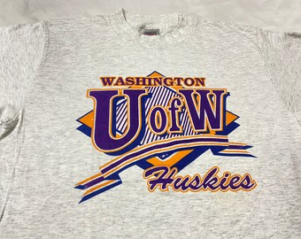 Vintage Washington Huskies Football 1999 Holiday Bowl Men/'s XL Tee Shirt Rare made by Logo Athletic