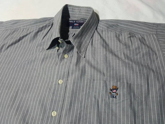 Vintage Polo Bear Button Shirt