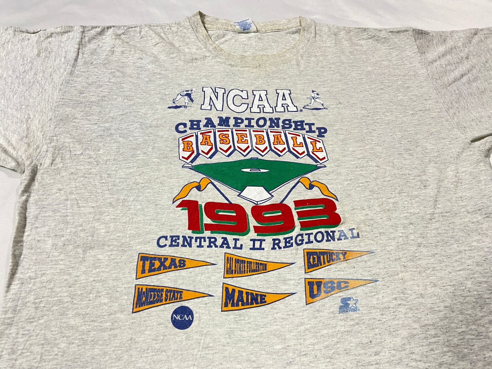 Vintage Ncaa 1993 Baseball TShirt Etsy
