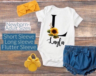 sunflower baby clothes